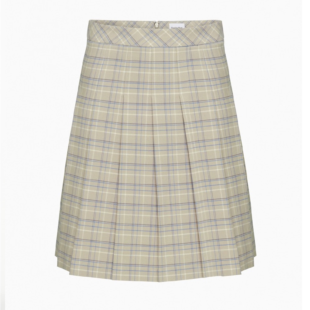 Plaid Pleated Skirt
